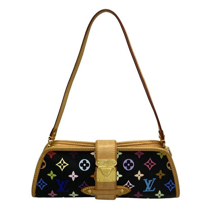Louis Vuitton Handbag Monogram Multicolor Shirley M40050 Noir Black Leather