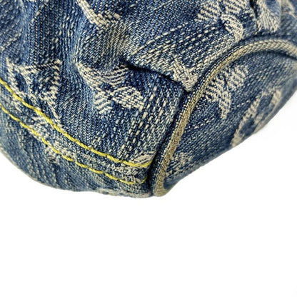 Louis Vuitton Shoulder Bag Monogram Denim Mini Pleated M95050 Blue Cotton