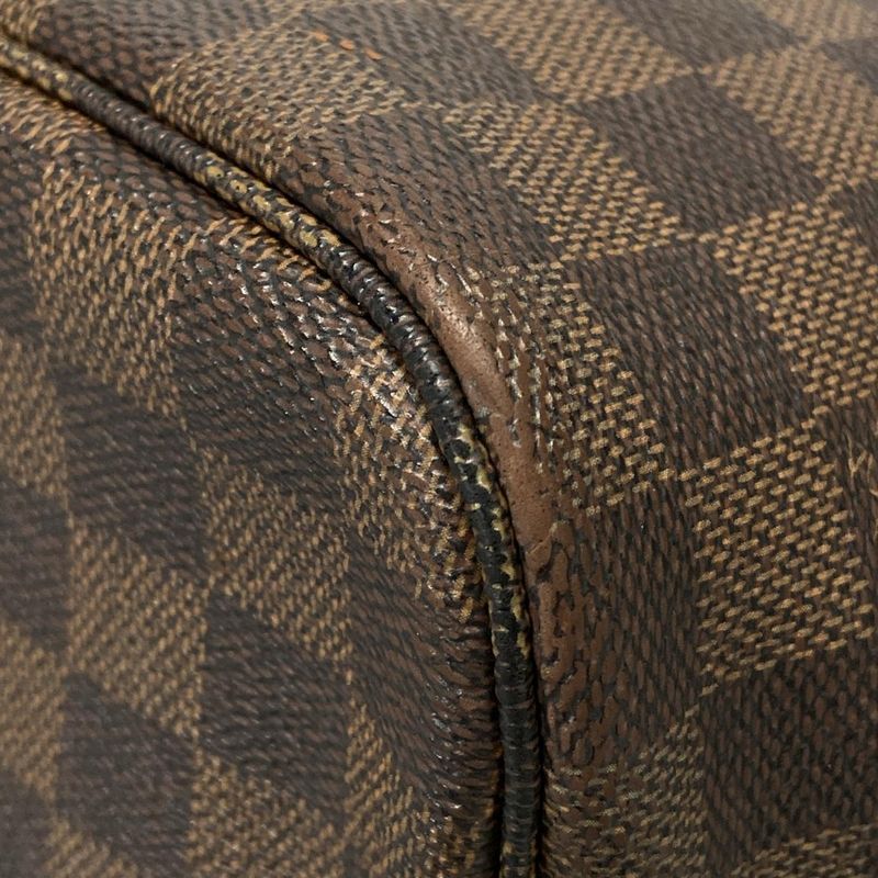 Louis Vuitton Damier Neverfull MM N51105 Ebène Tote Bag