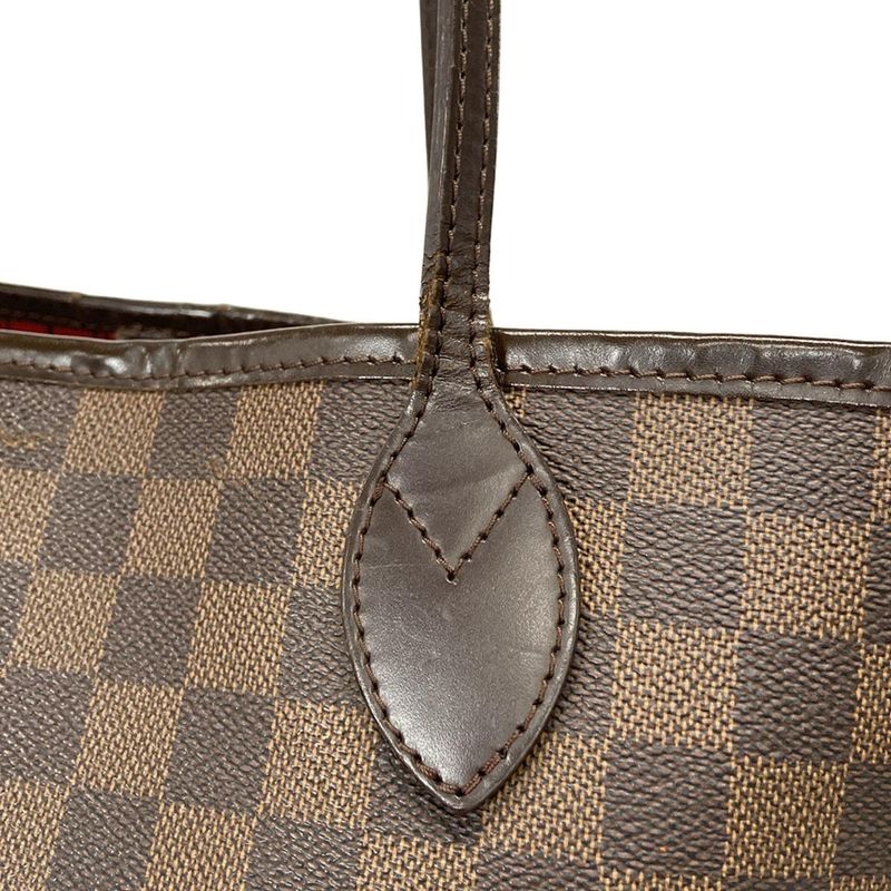 Louis Vuitton Damier Neverfull MM N51105 Ebène Tote Bag