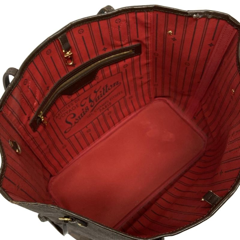 Louis Vuitton Damier Neverfull MM N51105 Ebène Tote Bag