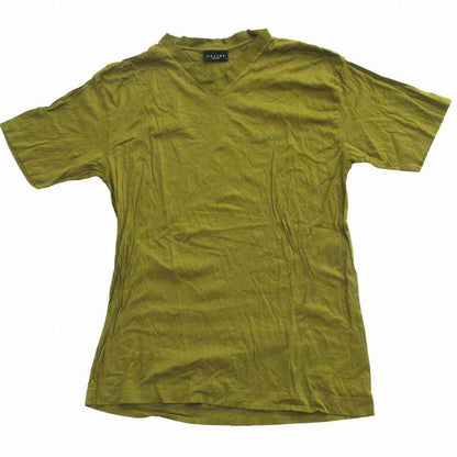 Celine Homme Celine Homme Triomphe Logo Embroidery T-Shirt V-Neck Short Sleeves