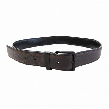 Louis Vuitton Logo Buckle Leather Belt Size 80 32 Brown Men's