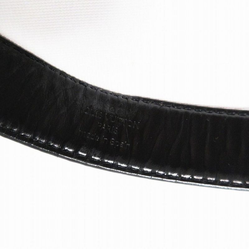 Louis Vuitton Logo Buckle Leather Belt Size 80 32 Brown Men's