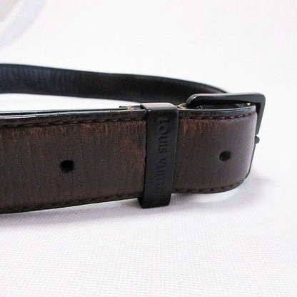 Louis Vuitton Logo Buckle Leather Belt Size 80 32 Brown Men's