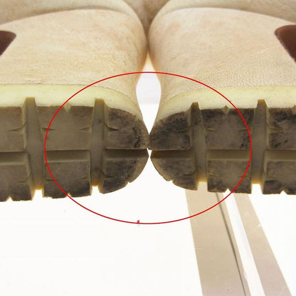 Prada Fur Decoration Thick Bottom Leather Short Boots Booties Chunky Heel Shoes