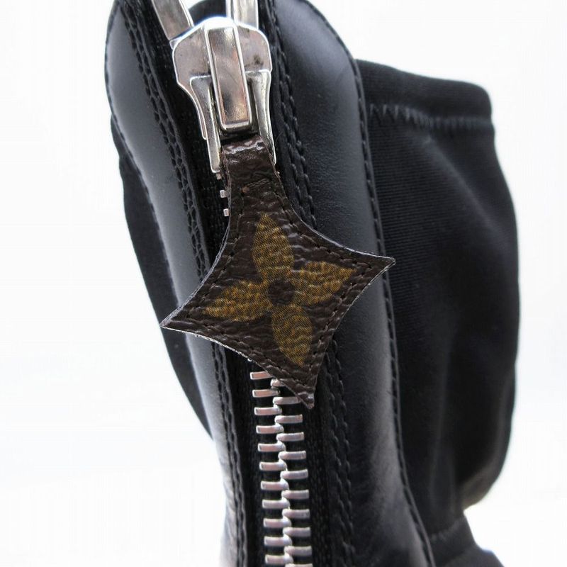 Louis Vuitton Boots Sandals Cutwork Monogram Back Zip Size 36.5 23.5cm (9.25in)