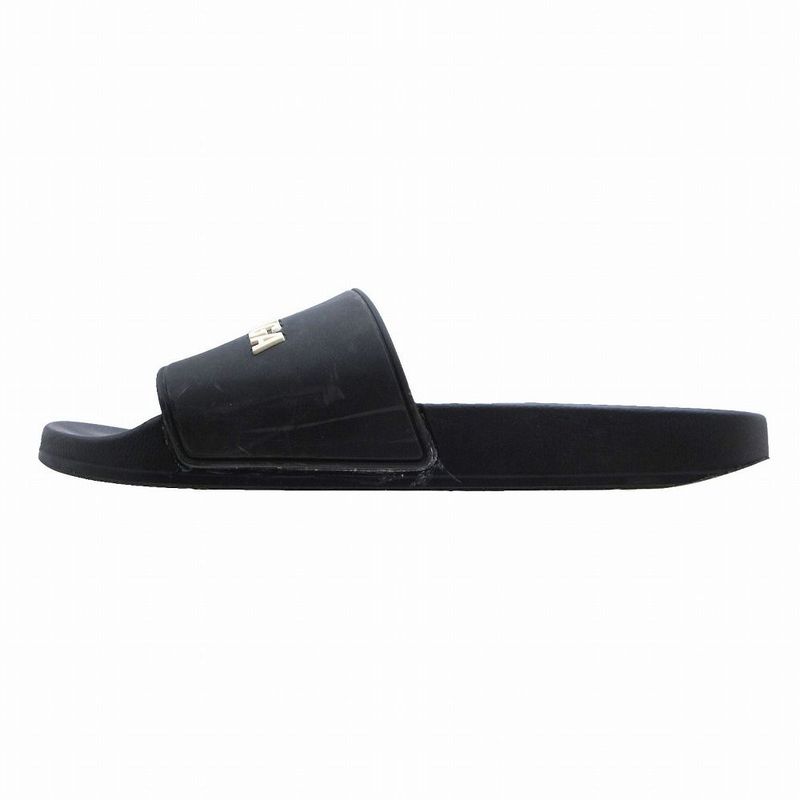 Balenciaga Shower Sandals Logo Slide Bee Sandals Size 27.5cm (10.83in) Black