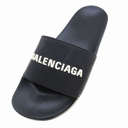 Balenciaga Shower Sandals Logo Slide Bee Sandals Size 27.5cm (10.83in) Black