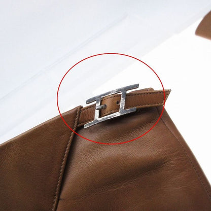 Hermes Leather Long Boots Heels H Logo Belt Made in Italy Shoes Size 36 22.5cm