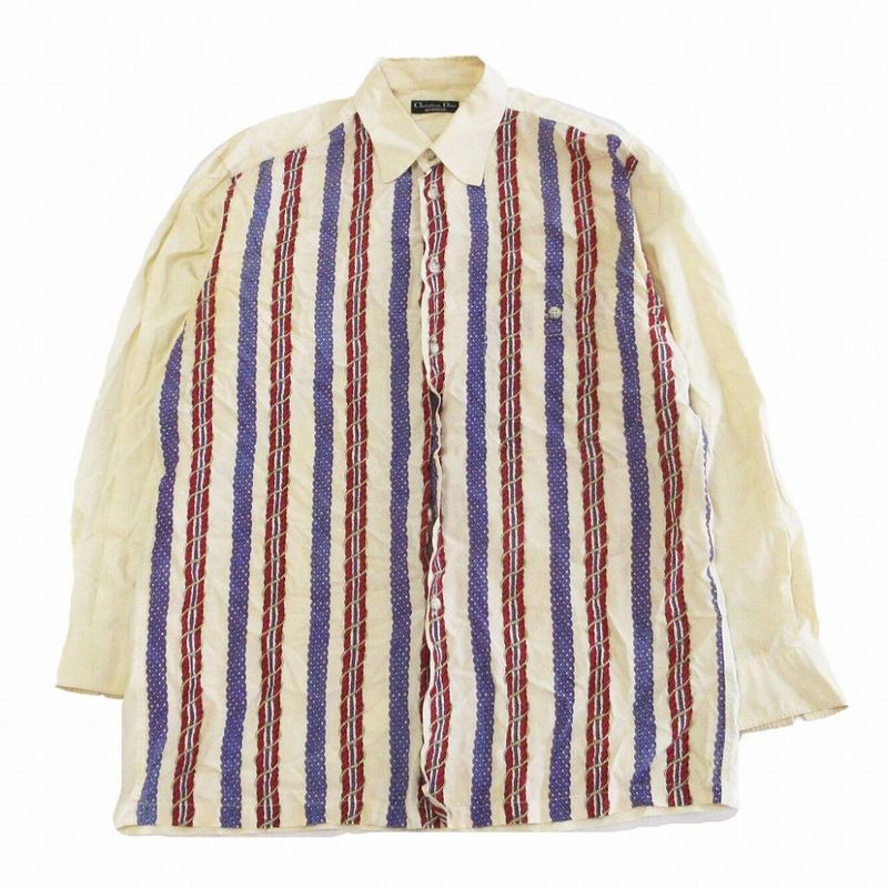 Christian Dior Monsieur Christian Dior Monsieur Vintage Silk Rope Print Shirt