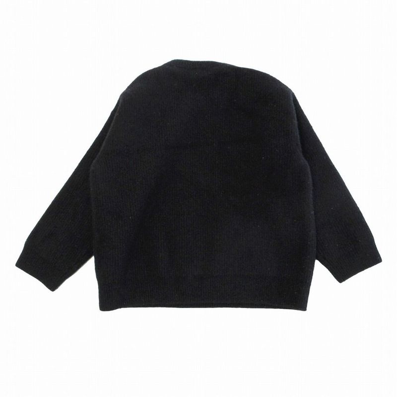 Celine Oversize D Logo Crewneck Sweater 2a19r423p Size L Women's Black Tnt