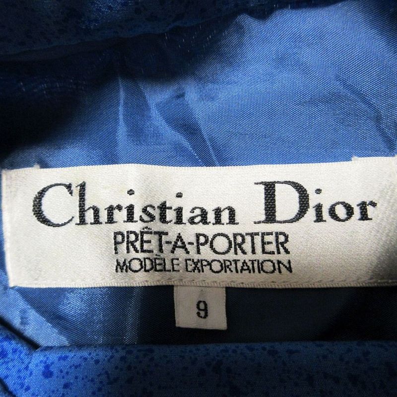 Christian Dior Prêt-À-Porter Vintage Silk Bow Tie Shirt Dress Long Sleeves Knee