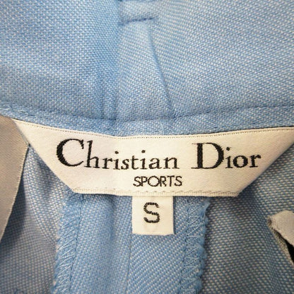 Christian Dior Back Logo Embroidery Logo Hardware 1 Tuck Tapered Pants Light