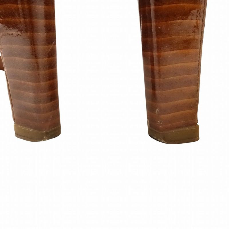 Louis Vuitton Monogram Denim Sandals Patchwork Ankle Strap High Heel 23cm