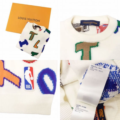 21aw Louis Vuitton X Nba Collaboration Louis Vuitton Multi Logo Lettering Knit