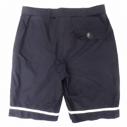 00s Chanel Sport Line Shorts Half Length Cotton Belt Coco Mark 08p 38 M Navy