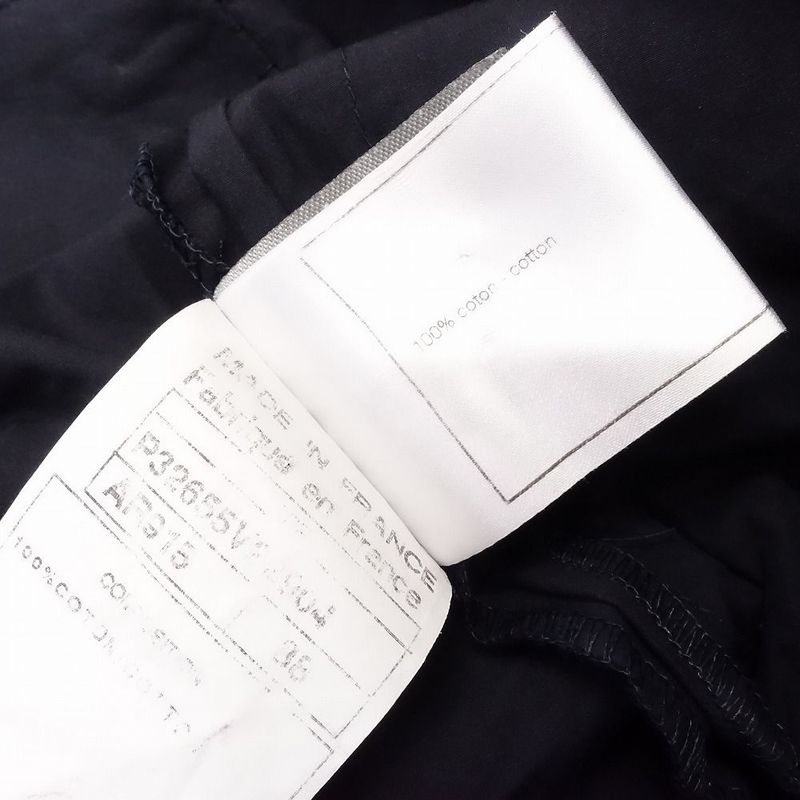 00s Chanel Sport Line Shorts Half Length Cotton Belt Coco Mark 08p 38 M Navy