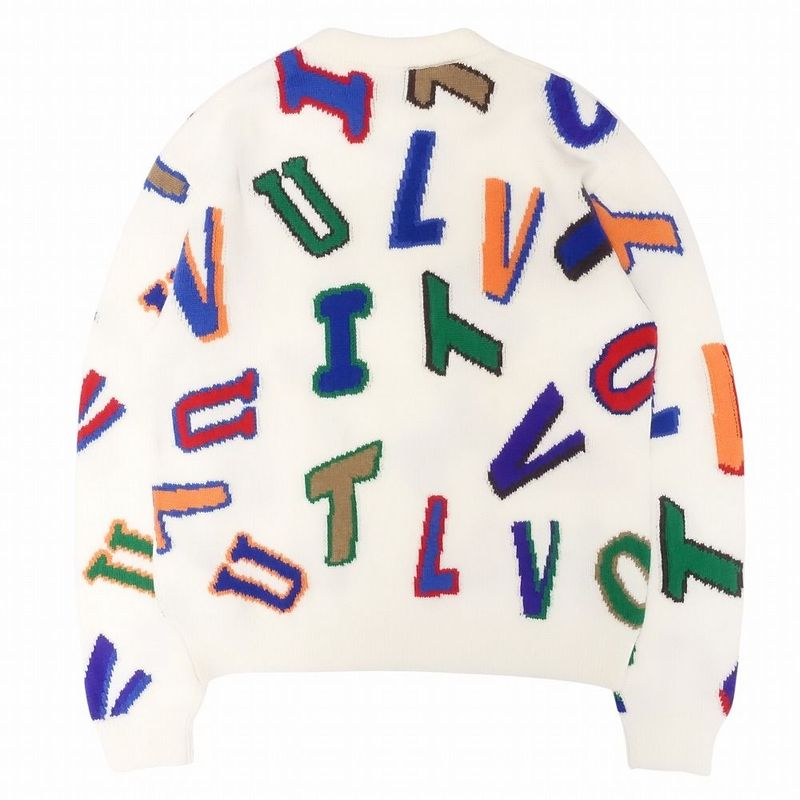 21aw Louis Vuitton X Nba Collaboration Louis Vuitton Multi Logo Lettering Knit
