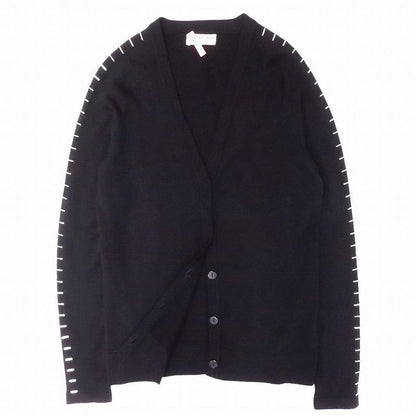 Balenciaga Studded Bar Cardigan Knit Jacket Woven Long Sleeves V-Neck 34 XS