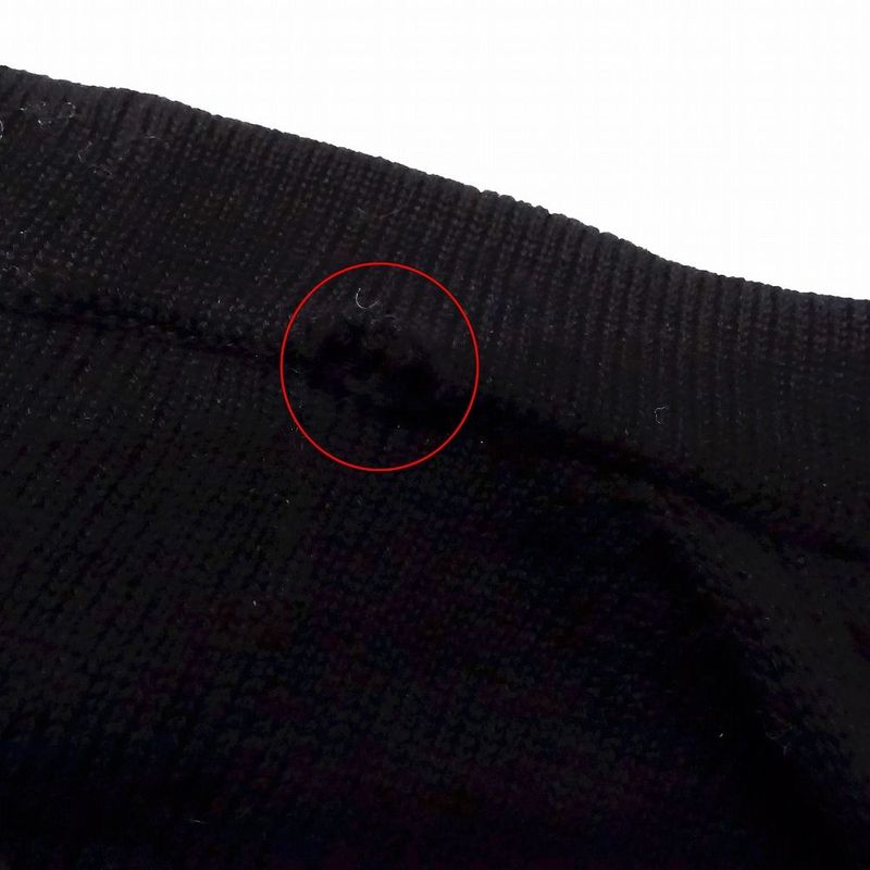 Balenciaga Studded Bar Cardigan Knit Jacket Woven Long Sleeves V-Neck 34 XS