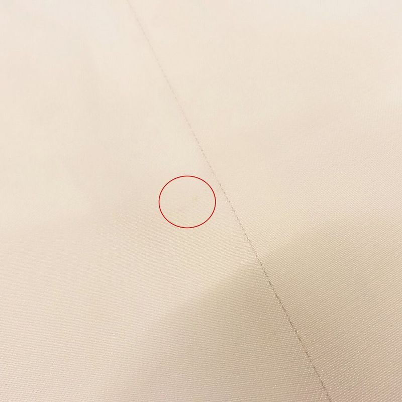 00s Chanel Skirt Knee Length 100% Silk Coco Mark One Point Logo 04p P23205 38m