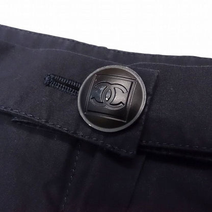 00s Chanel Sport Line Shorts Half Length Cotton Belt Coco Mark 08p 38 M Navy