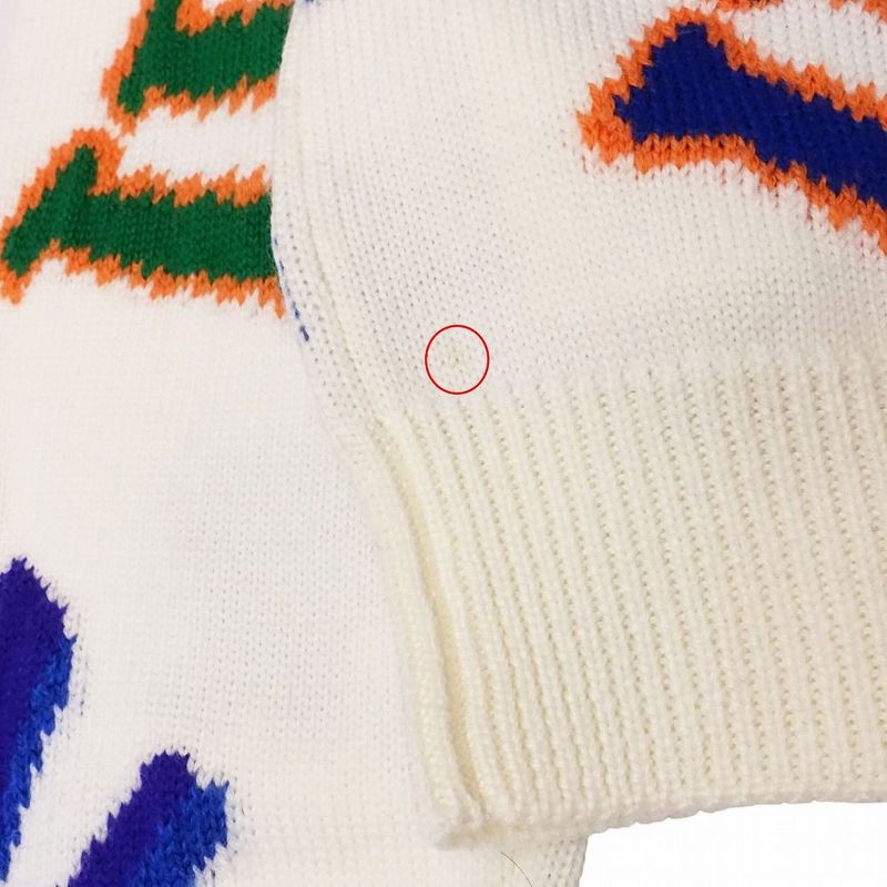 21aw Louis Vuitton X Nba Collaboration Louis Vuitton Multi Logo Lettering Knit