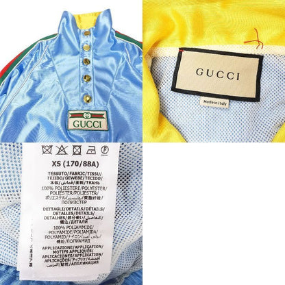 Gucci 653372 Xjde6 Armline Front Anorak Blouson Jacket Outerwear Blue Size XS