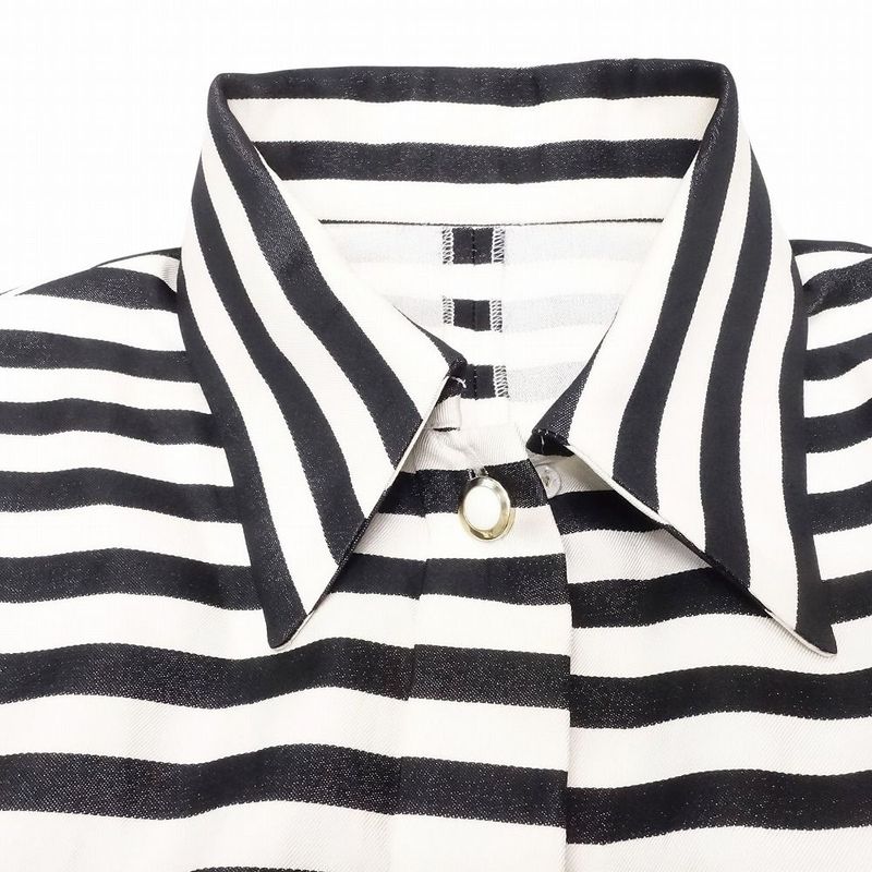 Vintage Mademoiselle Dior Mademoiselle Dior Striped Silk Shirt Jacket Old M