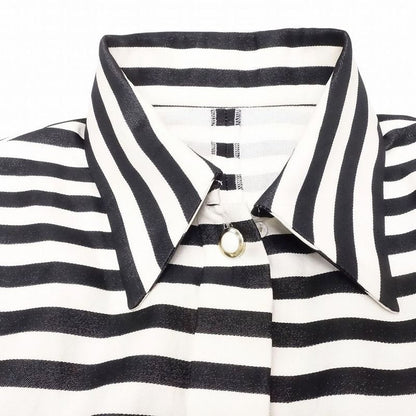 Vintage Mademoiselle Dior Mademoiselle Dior Striped Silk Shirt Jacket Old M