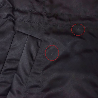 Louis Vuitton Nylon Hooded Coat Jacket with Draw Cord Blouson 34 S Black Women