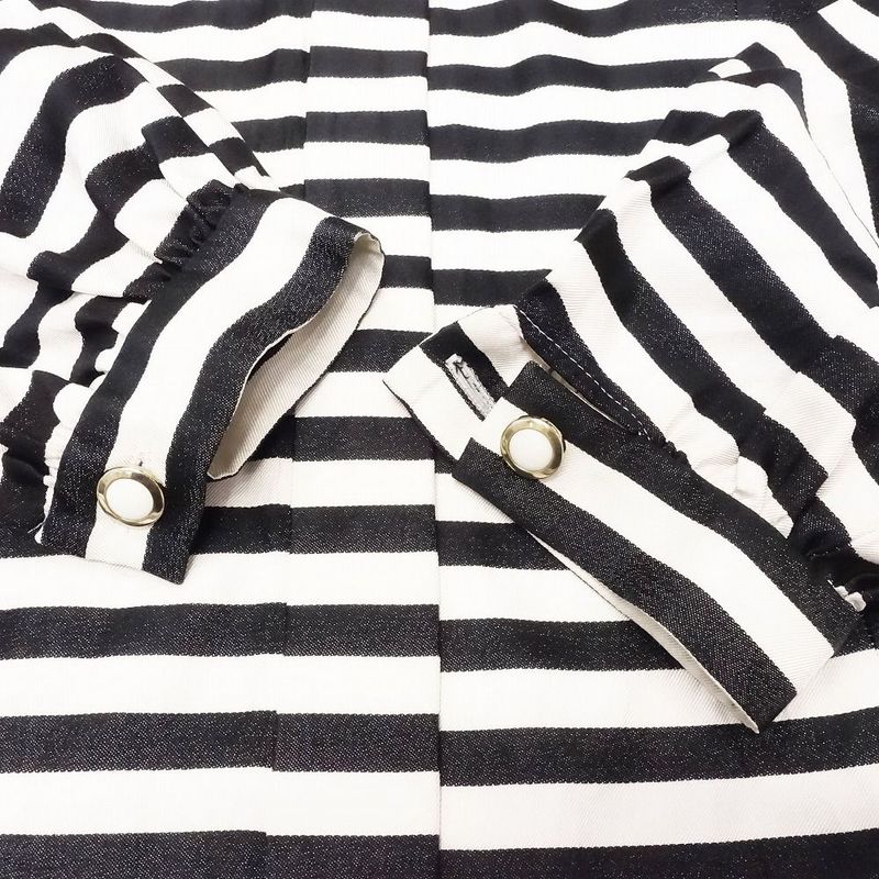 Vintage Mademoiselle Dior Mademoiselle Dior Striped Silk Shirt Jacket Old M