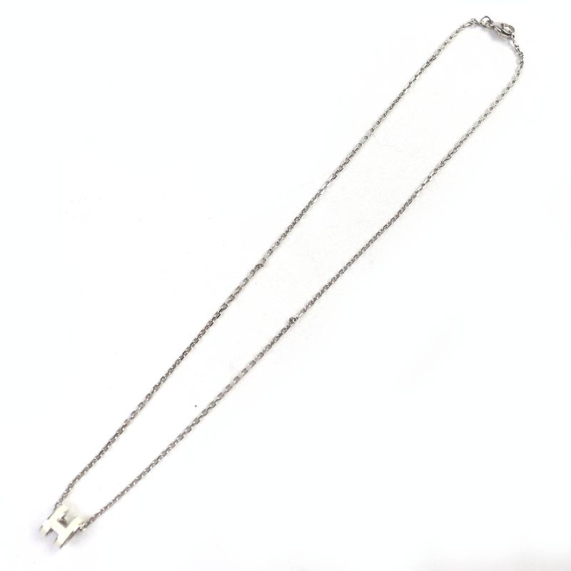 Hermes Pop H MINI Pop H MINI - Silver Hardware Pendant Necklace Accessory Cles