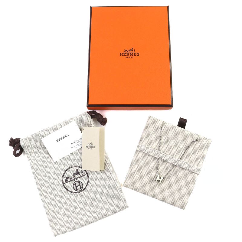 Hermes Pop H MINI Pop H MINI - Silver Hardware Pendant Necklace Accessory Cles