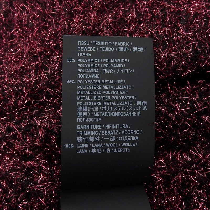 Saint Laurent Paris 19 563424 Lame Knit Top Pinkish XS Genuine