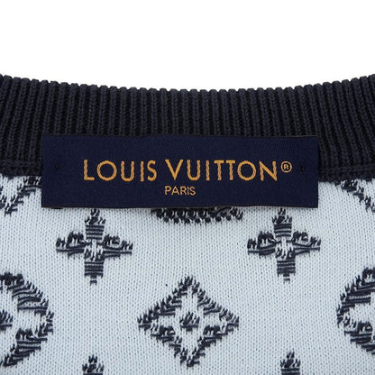 Louis Vuitton 24SS Gradient Monogram Gradient Cotton Knit Grey XL Made In Italy