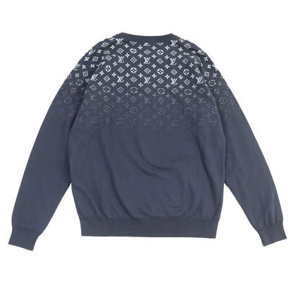 Louis Vuitton 24SS Gradient Monogram Gradient Cotton Knit Grey XL Made In Italy