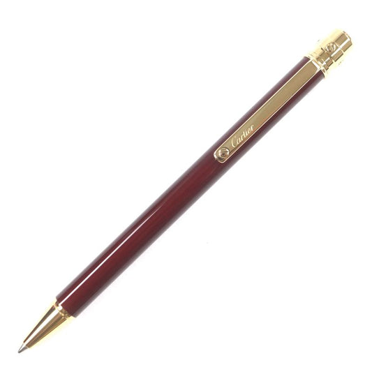 Cartier Santos de Cartier Ballpoint Pen with Logo Engraving Twist Closure