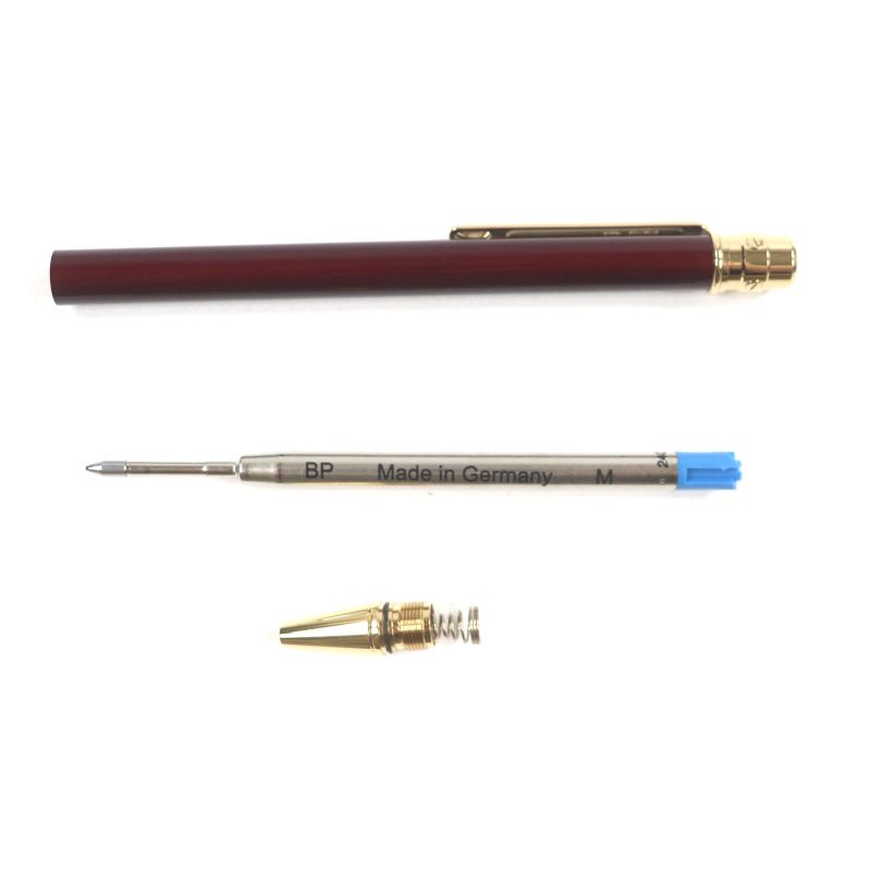 Cartier Santos de Cartier Ballpoint Pen with Logo Engraving Twist Closure