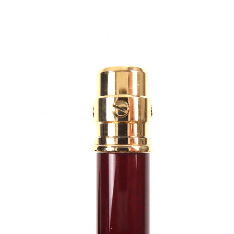 Cartier Santos de Cartier Ballpoint Pen with Logo Engraving Twist Closure