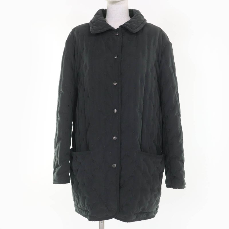 Hermes Vintage Margiela Period Rare Serie Buttons Padded Paddock Coat Dark