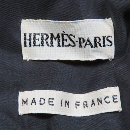 Hermes Vintage Margiela Period Rare Serie Buttons Padded Paddock Coat Dark