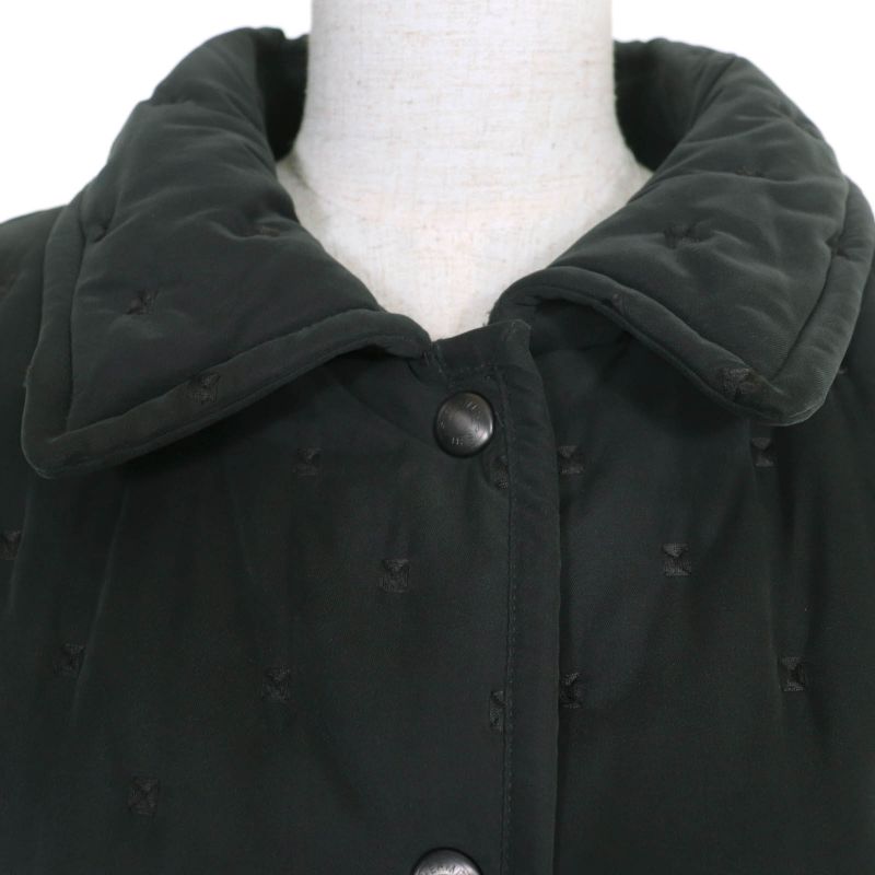 Hermes Vintage Margiela Period Rare Serie Buttons Padded Paddock Coat Dark