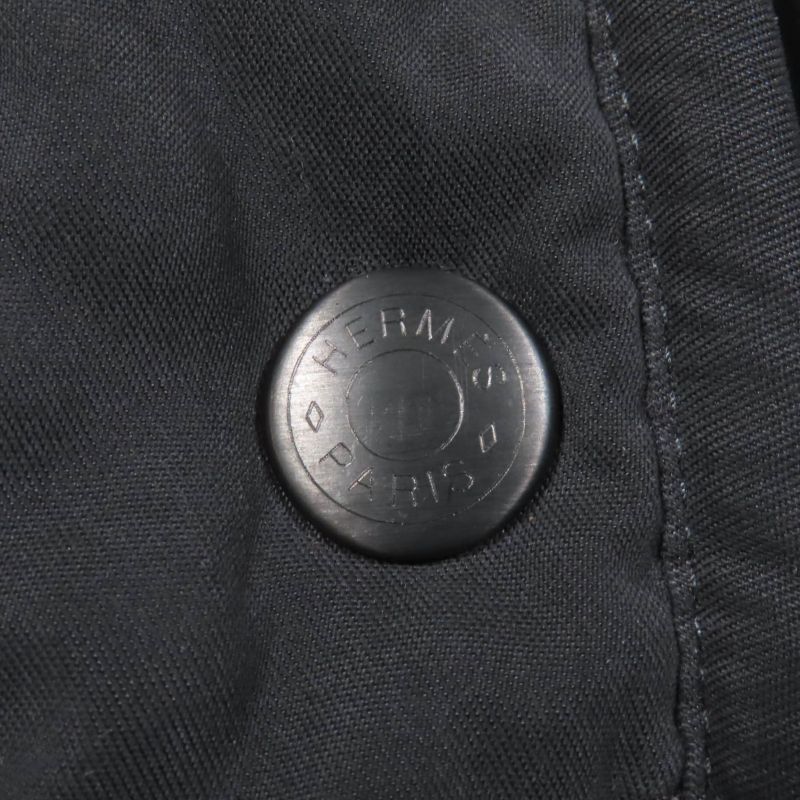 Hermes Vintage Margiela Period Rare Serie Buttons Padded Paddock Coat Dark