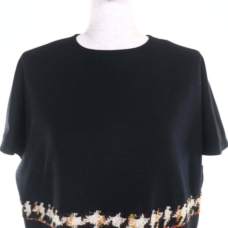 CHANEL Vintage 100% Wool 90's Coin Button Checkered Jacket Dress