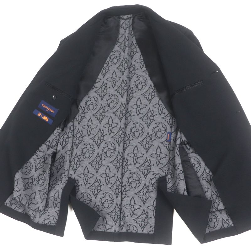 Louis Vuitton NBA Louis Vuitton NBA 21AW Wool Cotton Leather Patch Logo Button