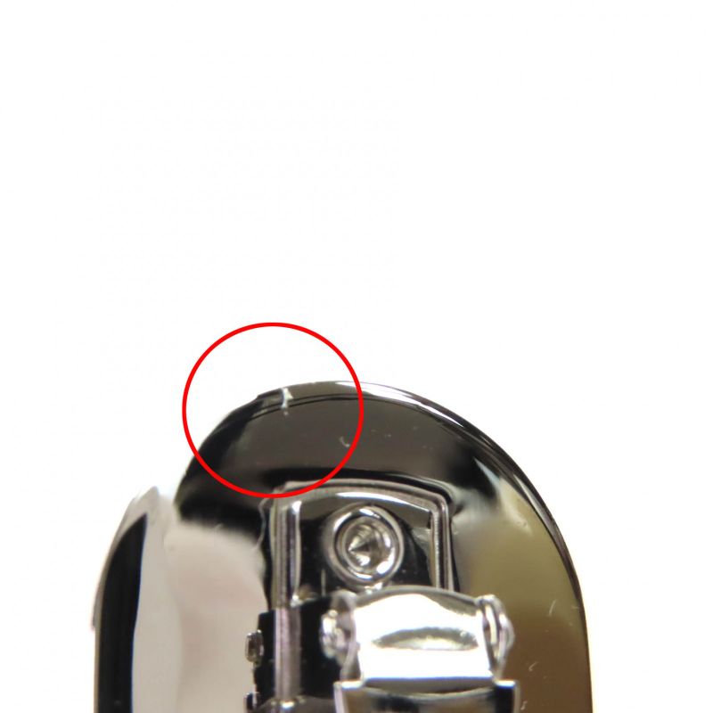 Prada 1if022 Logo Metal Plate Barrette Hair Clip Hair Accessory Black Silver