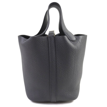 Hermes Picotin Lock PM Taurillon Clemence Ardoise Gold Hardware Handbag