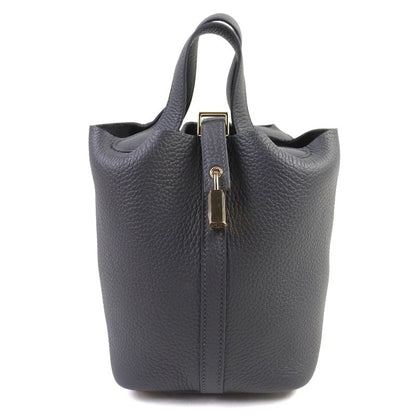 Hermes Picotin Lock PM Taurillon Clemence Ardoise Gold Hardware Handbag